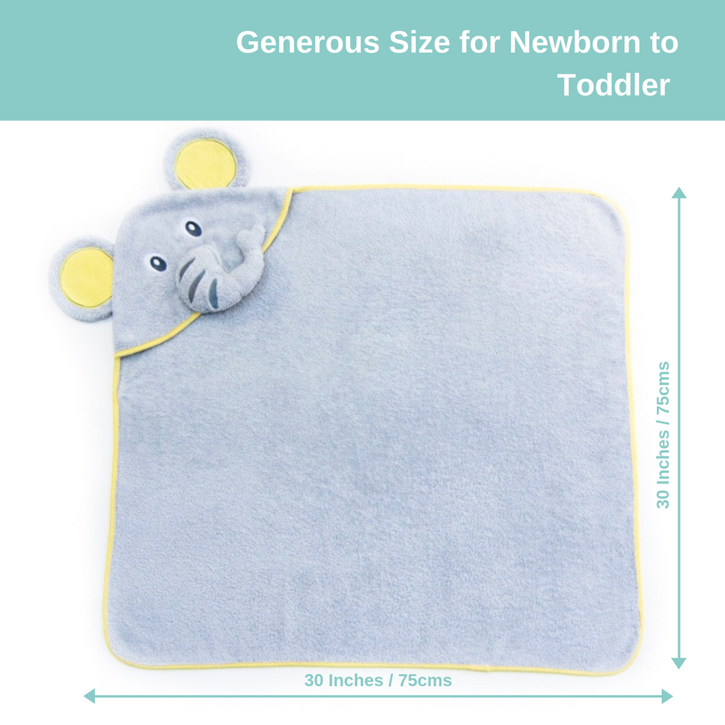 Elephant Hooded Baby Towel