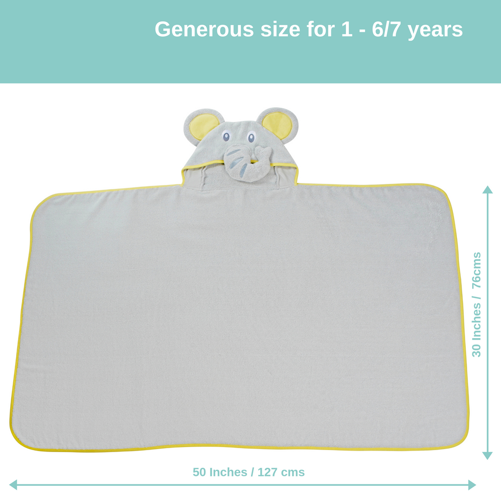 Kids Elephant Hooded Towel