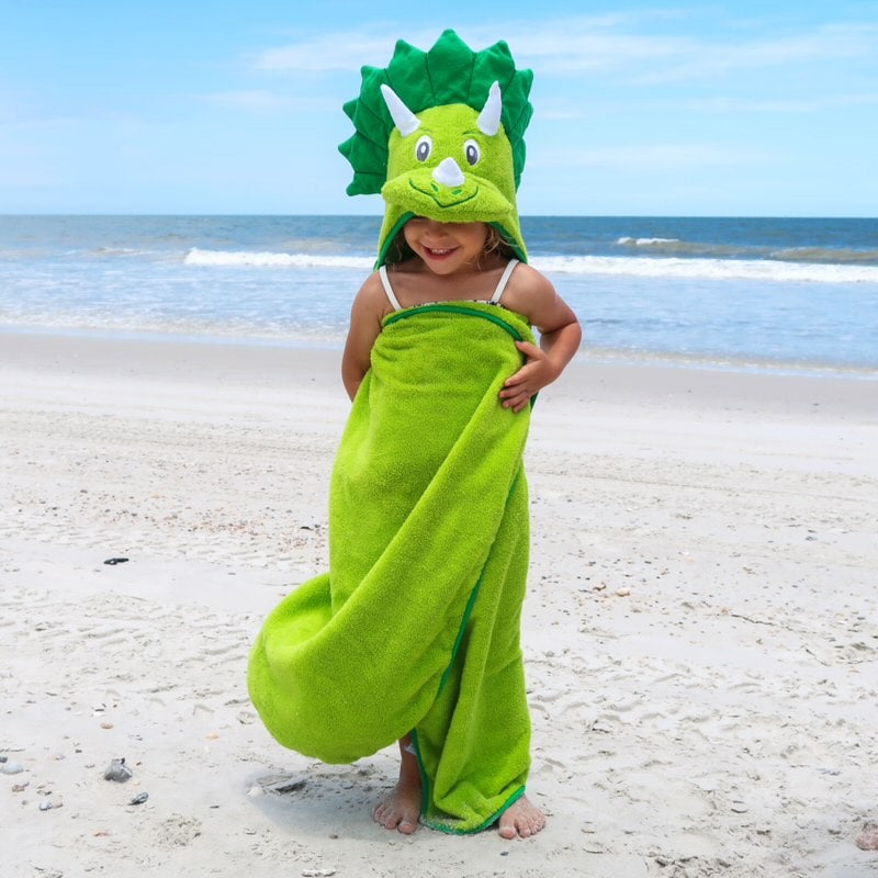 Kids Dinosaur Hooded Towel