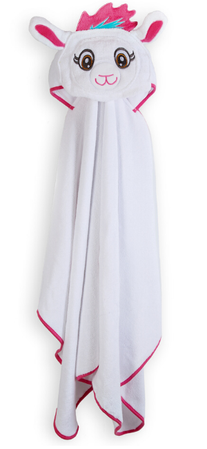 Kids Llama Hooded Towel