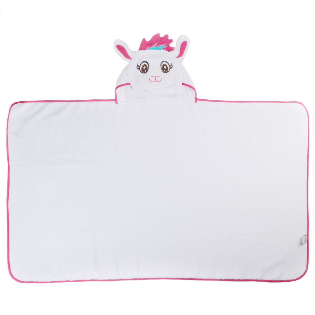 Kids Llama Hooded Towel