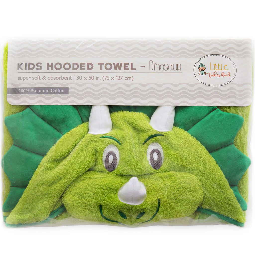 Kids Dinosaur Hooded Towel