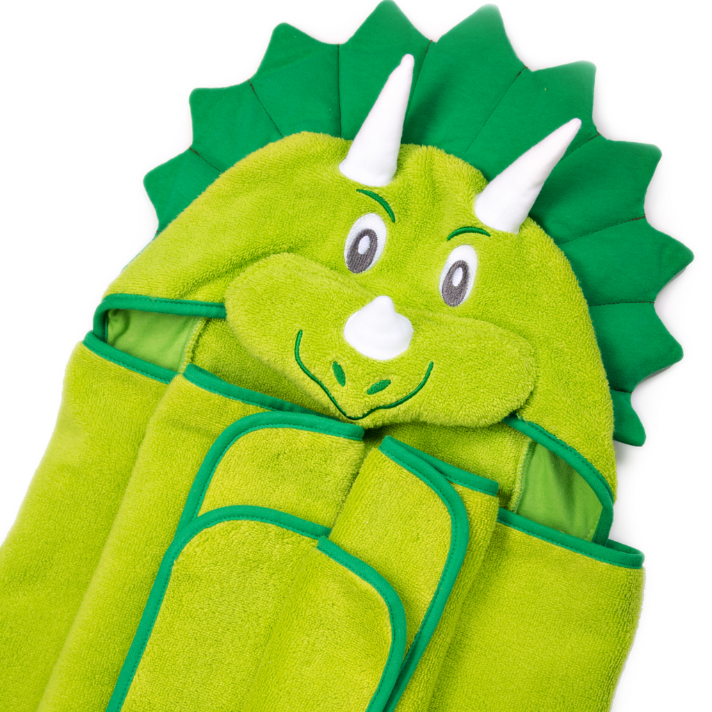 Kids Dinosaur Hooded Towel