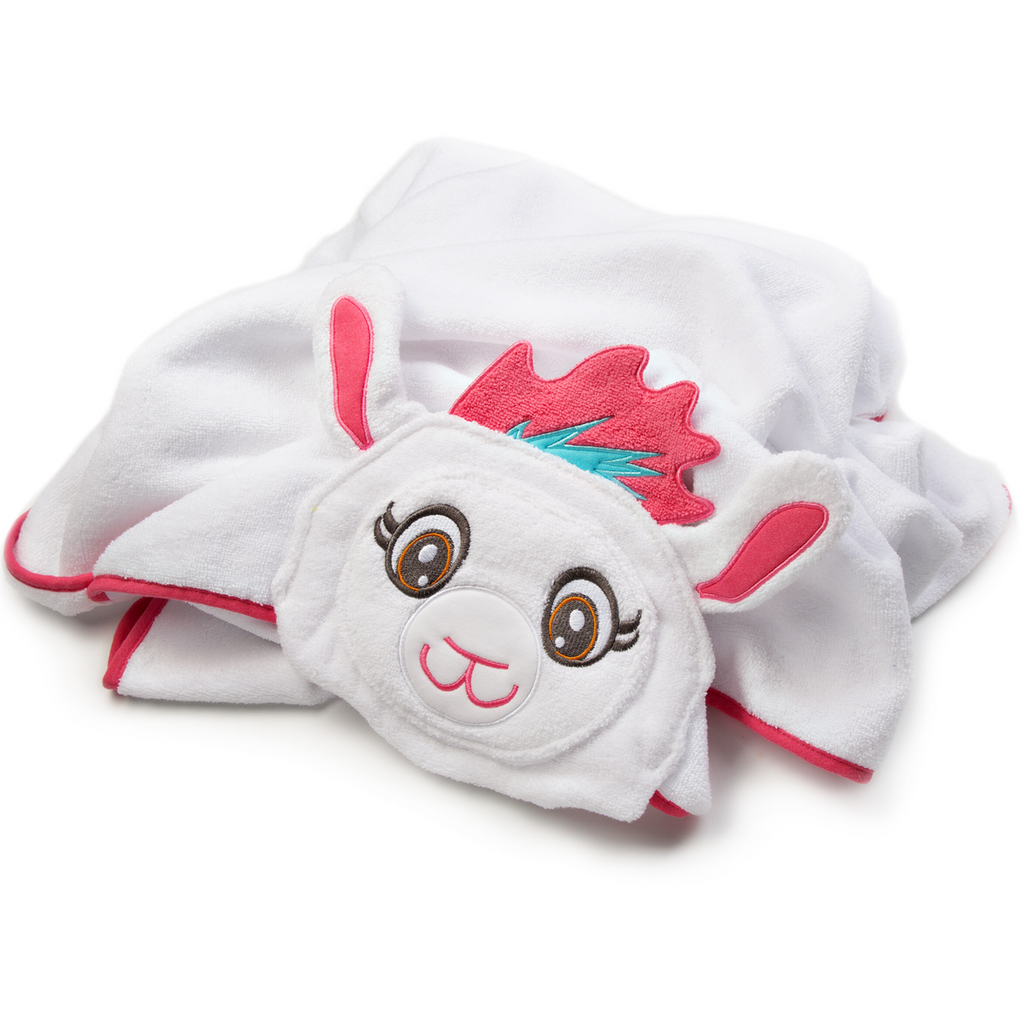 Kids Llama Hooded Towel