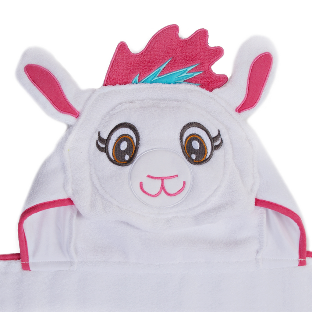 Kids Llama Hooded Towel