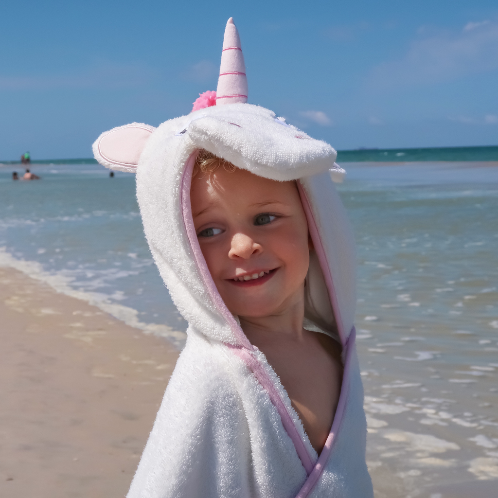 Unicorn Hooded Towel for Kids