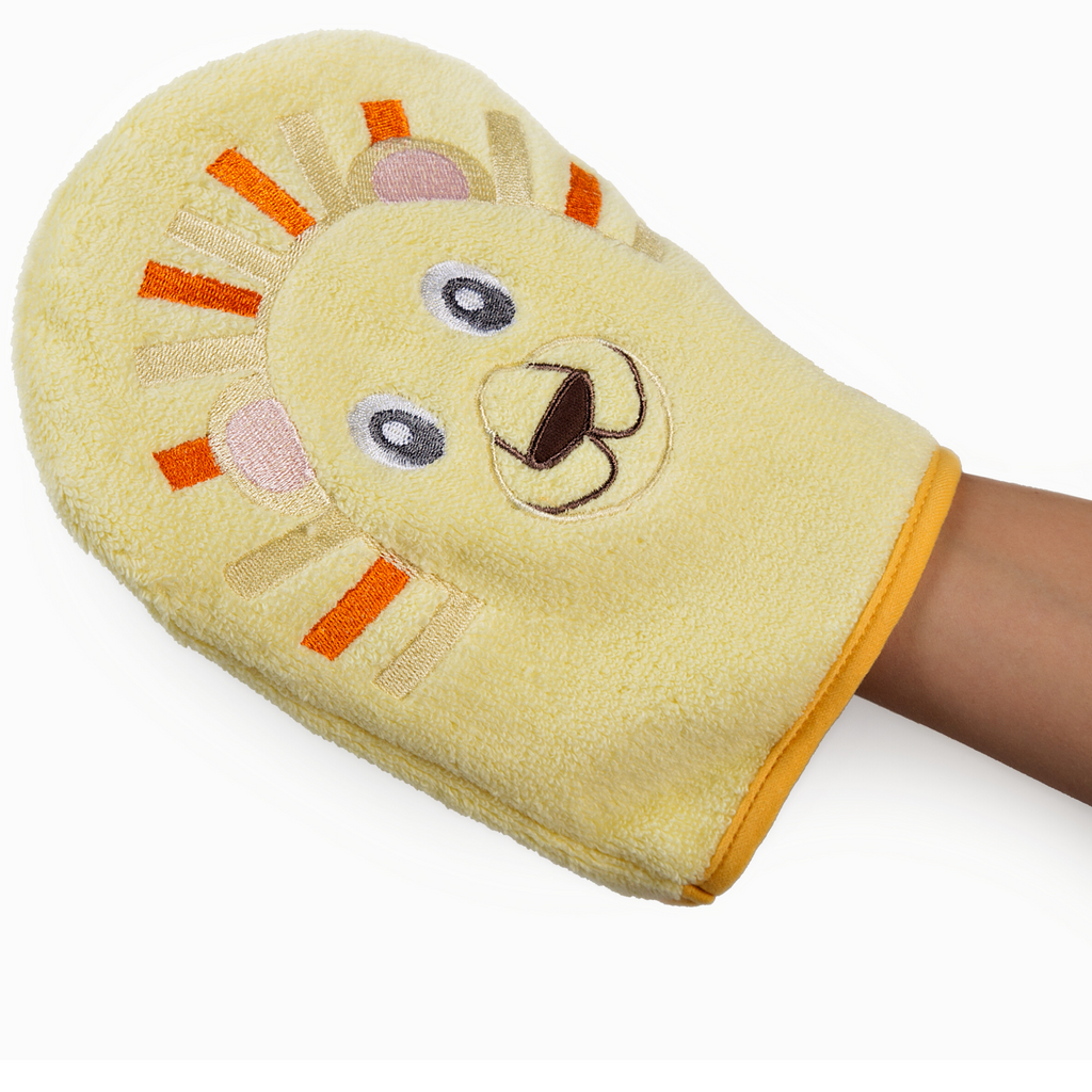 Lion Hooded Baby Towel and Washcloth