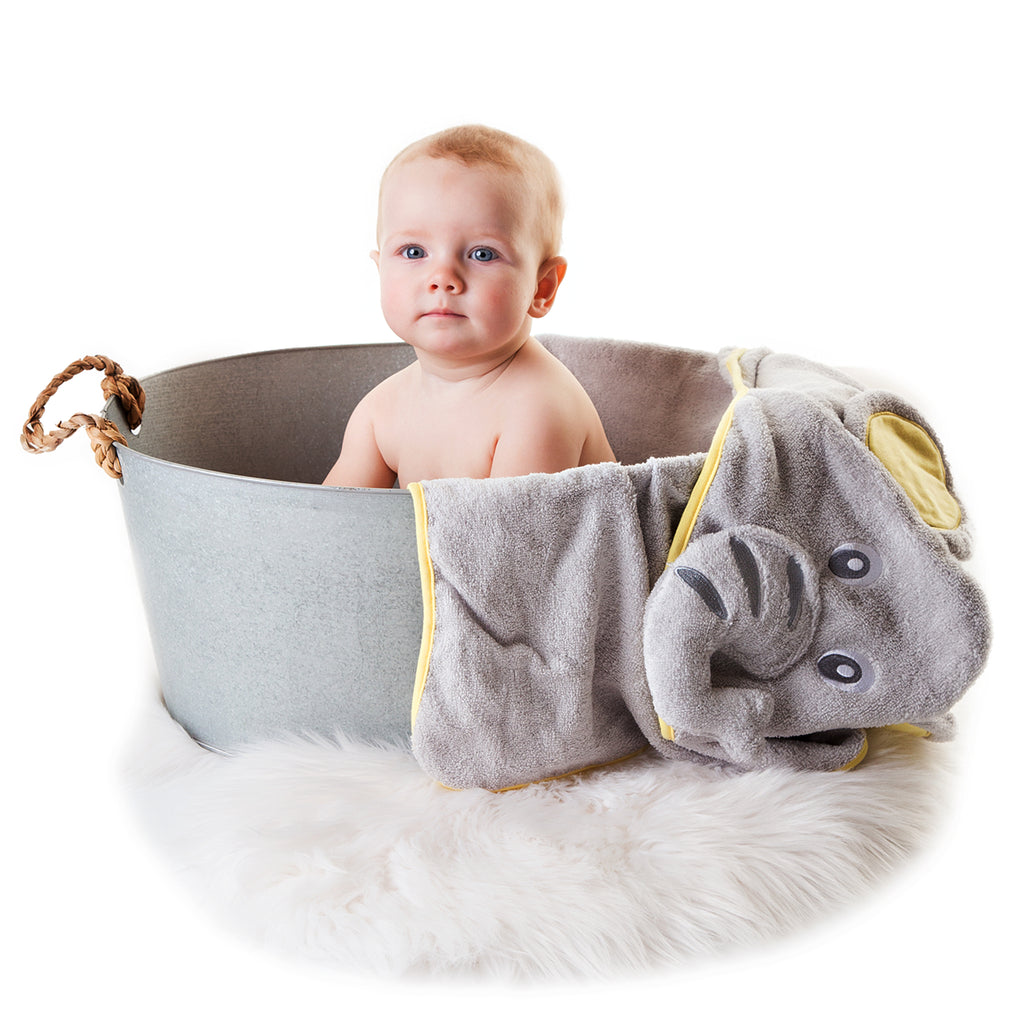 Elephant Hooded Baby Towel