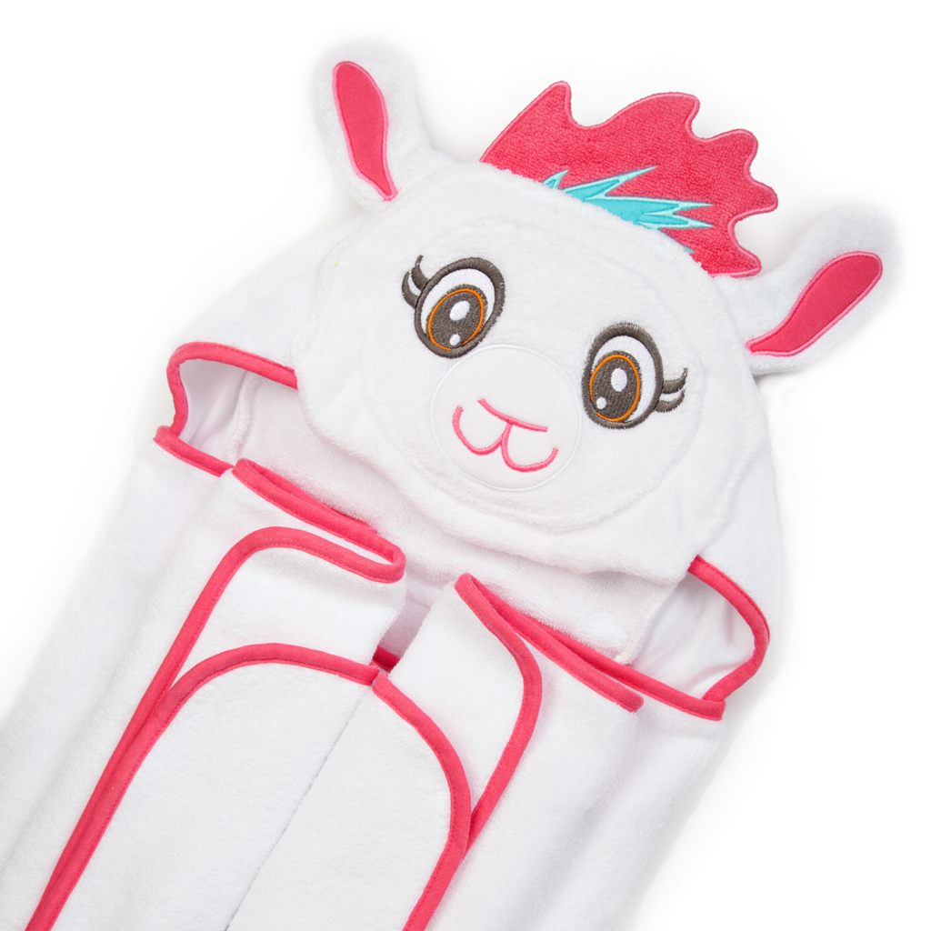 Kids Llama Hooded Towel
